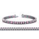 1 - Abril 3.10 mm Pink Tourmaline and Diamond Eternity Tennis Bracelet 