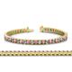 1 - Abril 3.10 mm Pink Tourmaline and Diamond Eternity Tennis Bracelet 