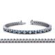 1 - Abril 3.10 mm Blue Topaz and Diamond Eternity Tennis Bracelet 