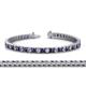 1 - Abril 3.10 mm Iolite and Diamond Eternity Tennis Bracelet 