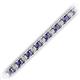 2 - Abril 3.10 mm Iolite and Diamond Eternity Tennis Bracelet 