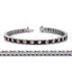1 - Abril 3.10 mm Red Garnet and Diamond Eternity Tennis Bracelet 