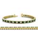 1 - Abril 3.10 mm Emerald and Diamond Eternity Tennis Bracelet 