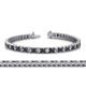 1 - Abril 3.10 mm Black and White Diamond Eternity Tennis Bracelet 