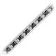 2 - Abril 3.10 mm Black and White Diamond Eternity Tennis Bracelet 