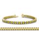 1 - Abril 3.10 mm Yellow Sapphire and Diamond Eternity Tennis Bracelet 
