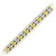 2 - Abril 3.10 mm Yellow Sapphire and Diamond Eternity Tennis Bracelet 