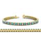 1 - Abril 3.10 mm London Blue Topaz and Diamond Eternity Tennis Bracelet 