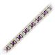 2 - Abril 3.10 mm Amethyst and Lab Grown Diamond Eternity Tennis Bracelet 