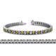 1 - Abril 3.10 mm Citrine and Lab Grown Diamond Eternity Tennis Bracelet 
