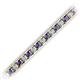 2 - Abril 3.10 mm Iolite and Lab Grown Diamond Eternity Tennis Bracelet 