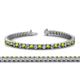 1 - Abril 3.10 mm Peridot and Lab Grown Diamond Eternity Tennis Bracelet 