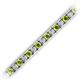 2 - Abril 3.10 mm Peridot and Lab Grown Diamond Eternity Tennis Bracelet 