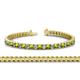 1 - Abril 3.10 mm Peridot and Lab Grown Diamond Eternity Tennis Bracelet 