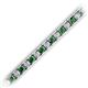2 - Abril 3.10 mm Emerald and Lab Grown Diamond Eternity Tennis Bracelet 