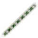 2 - Abril 3.10 mm Emerald and Lab Grown Diamond Eternity Tennis Bracelet 