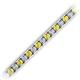 2 - Abril 3.10 mm Yellow Sapphire and Lab Grown Diamond Eternity Tennis Bracelet 