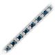 2 - Abril 3.10 mm Blue and White Lab Grown Diamond Eternity Tennis Bracelet 