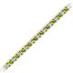 2 - Abril 2.50 mm Peridot and Diamond Eternity Tennis Bracelet 