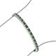 3 - Abril 2.50 mm Green Garnet and Diamond Eternity Tennis Bracelet 