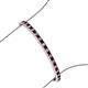 3 - Abril 2.50 mm Red Garnet and Diamond Eternity Tennis Bracelet 