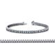 1 - Abril 2.50 mm Aquamarine and Diamond Eternity Tennis Bracelet 
