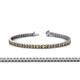 1 - Abril 2.50 mm Citrine and Diamond Eternity Tennis Bracelet 