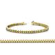 1 - Abril 2.50 mm Yellow Sapphire and Diamond Eternity Tennis Bracelet 