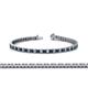 1 - Abril 2.50 mm Blue and White Diamond Eternity Tennis Bracelet 