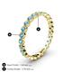 5 - Arria 2.40 mm Blue Topaz Eternity Band 