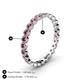 5 - Arria 2.40 mm Pink Tourmaline Eternity Band 