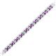 2 - Abril 2.50 mm Amethyst and Lab Grown Diamond Eternity Tennis Bracelet 