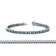 1 - Abril 2.50 mm London Blue Topaz and Lab Grown Diamond Eternity Tennis Bracelet 