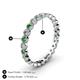4 - Arria 2.40 mm Green Garnet and Lab Grown Diamond Eternity Band 