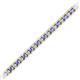 2 - Abril 2.40 mm Tanzanite and Diamond Eternity Tennis Bracelet 