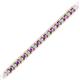 2 - Abril 2.40 mm Amethyst and Diamond Eternity Tennis Bracelet 