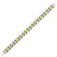2 - Abril 2.40 mm Yellow Sapphire and Diamond Eternity Tennis Bracelet 