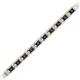 2 - Abril 2.40 mm Blue Sapphire and Diamond Eternity Tennis Bracelet 