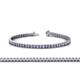 1 - Abril 2.40 mm Tanzanite and Diamond Eternity Tennis Bracelet 