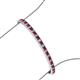 3 - Abril 2.40 mm Ruby and Lab Grown Diamond Eternity Tennis Bracelet 