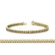 1 - Abril 2.40 mm Citrine and Lab Grown Diamond Eternity Tennis Bracelet 