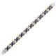 2 - Abril 2.40 mm Iolite and Lab Grown Diamond Eternity Tennis Bracelet 