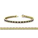 1 - Abril 2.40 mm Black and White Lab Grown Diamond Eternity Tennis Bracelet 