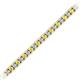 2 - Abril 2.40 mm Yellow Sapphire and Lab Grown Diamond Eternity Tennis Bracelet 