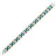 2 - Abril 2.40 mm London Blue Topaz and Lab Grown Diamond Eternity Tennis Bracelet 