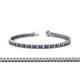 1 - Abril 2.00 mm Iolite and Diamond Eternity Tennis Bracelet 