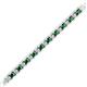 2 - Abril 2.00 mm Emerald and Diamond Eternity Tennis Bracelet 