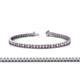 1 - Abril 2.00 mm Pink Tourmaline and Lab Grown Diamond Eternity Tennis Bracelet 