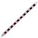 2 - Abril 2.00 mm Red Garnet and Lab Grown Diamond Eternity Tennis Bracelet 