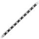2 - Abril 2.00 mm Black and White Lab Grown Diamond Eternity Tennis Bracelet 